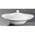 ceramic porcelain bone china crockery 40 oz 45 oz 48 oz bowl with lid